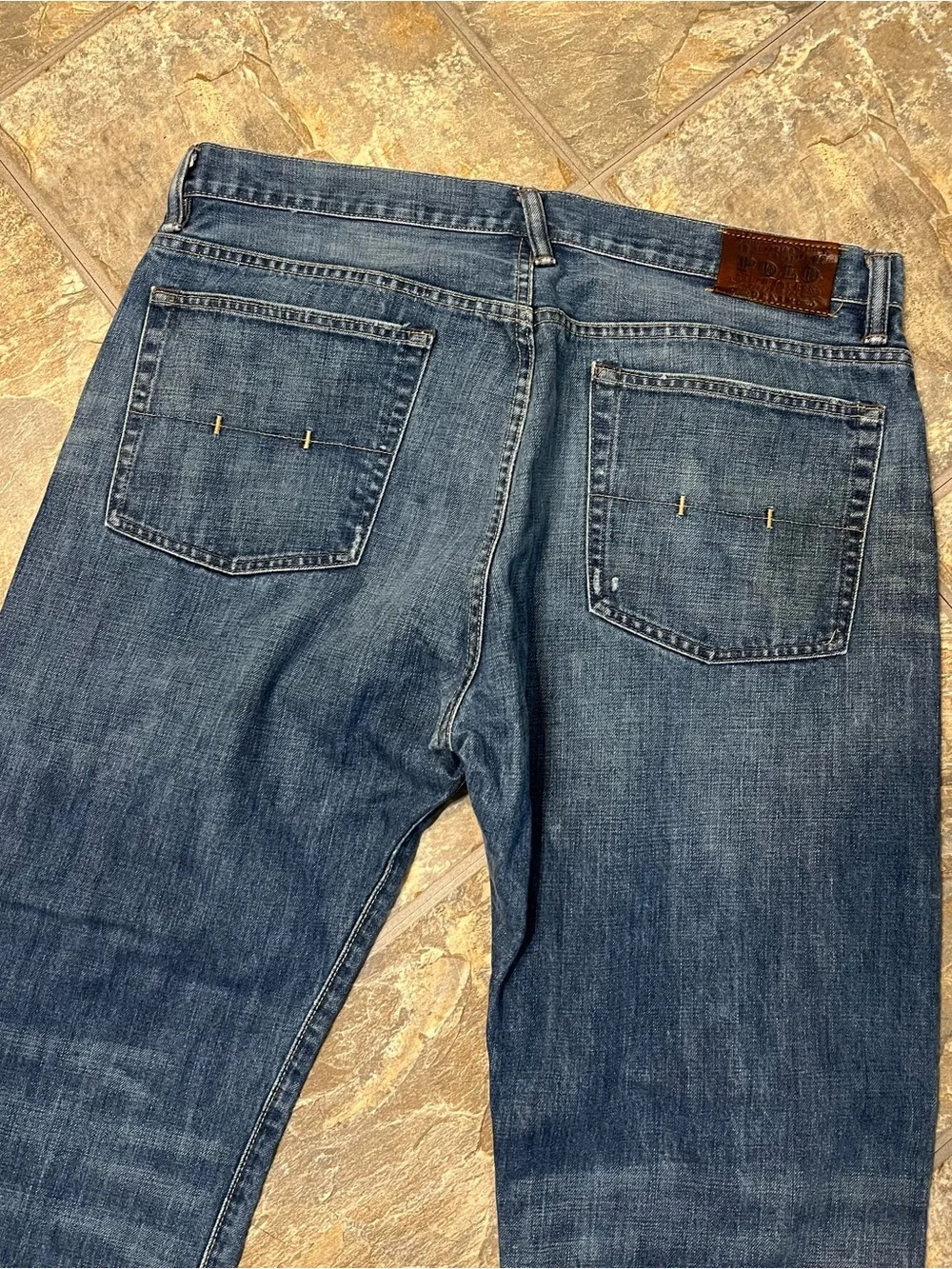 Polo Ralph Lauren Vintage 67 Blue Jeans Mens 36x32 Dark Wash Denim